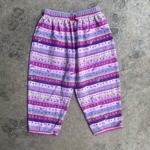 Vintage 2nd Step 24months Pink Purple Floral Stripe Comfy Pants